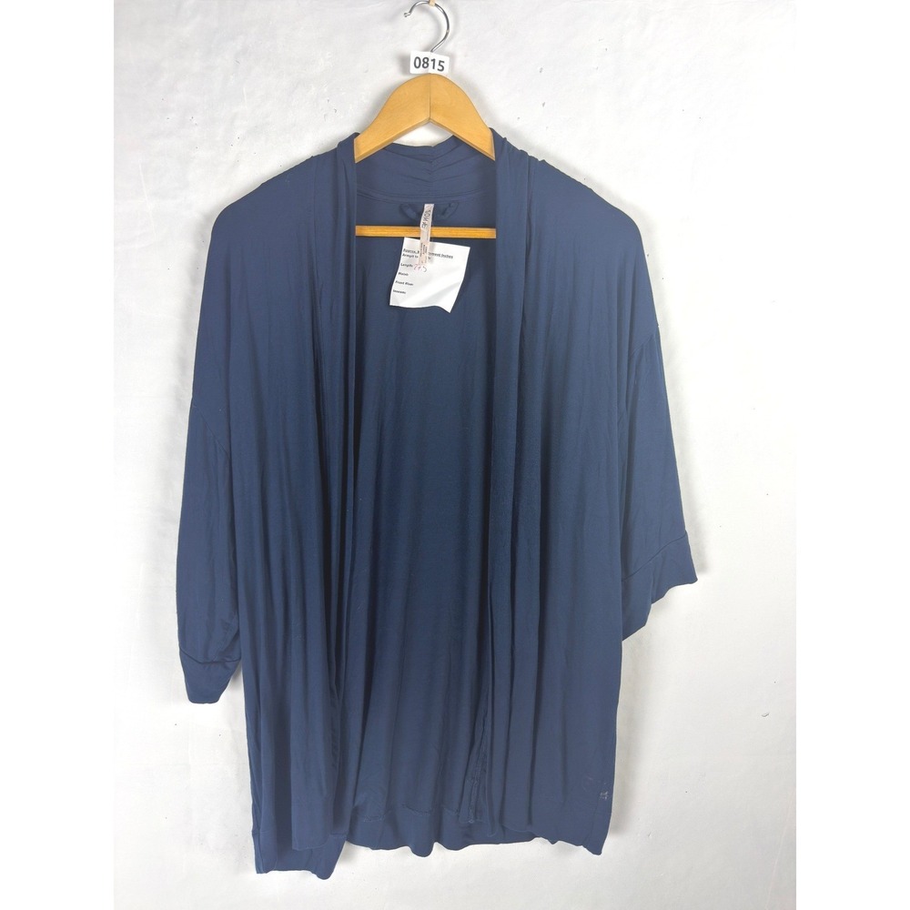 2/$30 Soma Navy Blue Cool Nights Open Front Cardigan Large
